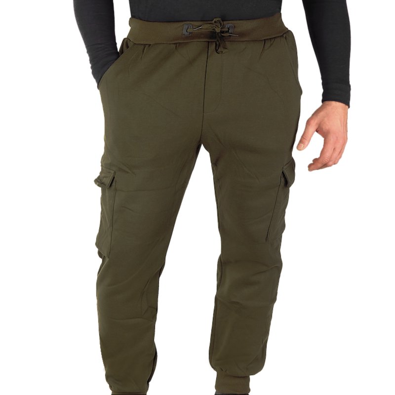 Pánské tepláky Loshan zateplené zelené