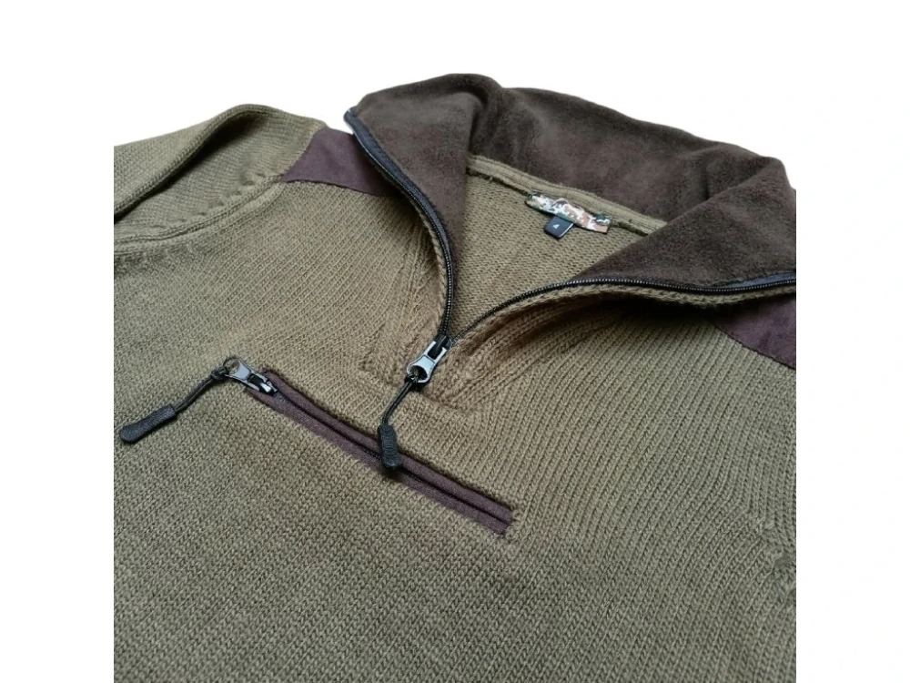 Svetr pánský se zipem a flísem