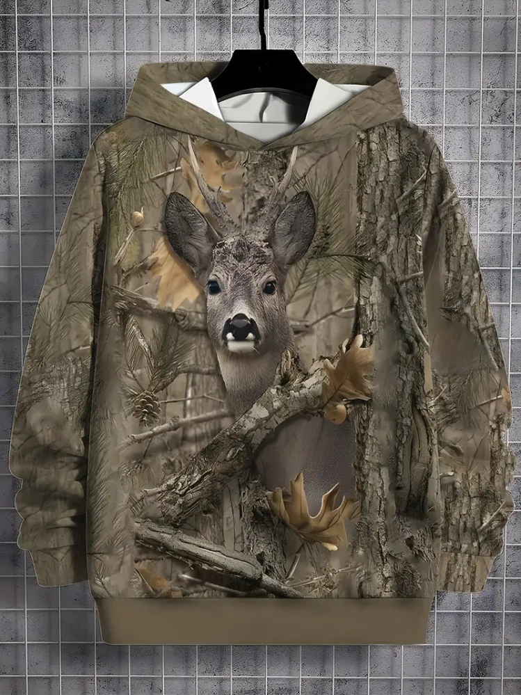 Mikina s kapucí - srnec