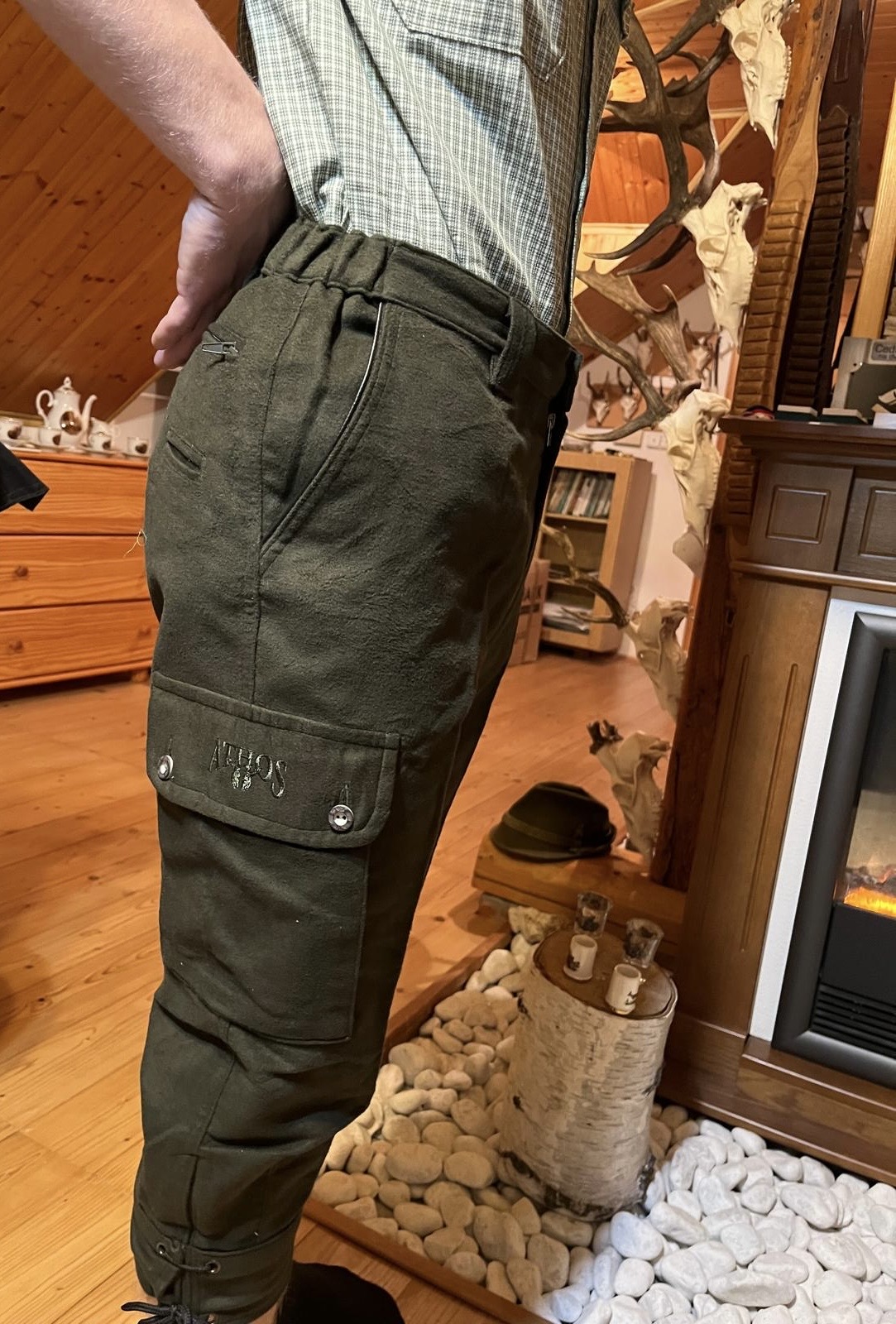 Pánské dyftýnové krátké kalhoty (golfky) Athos