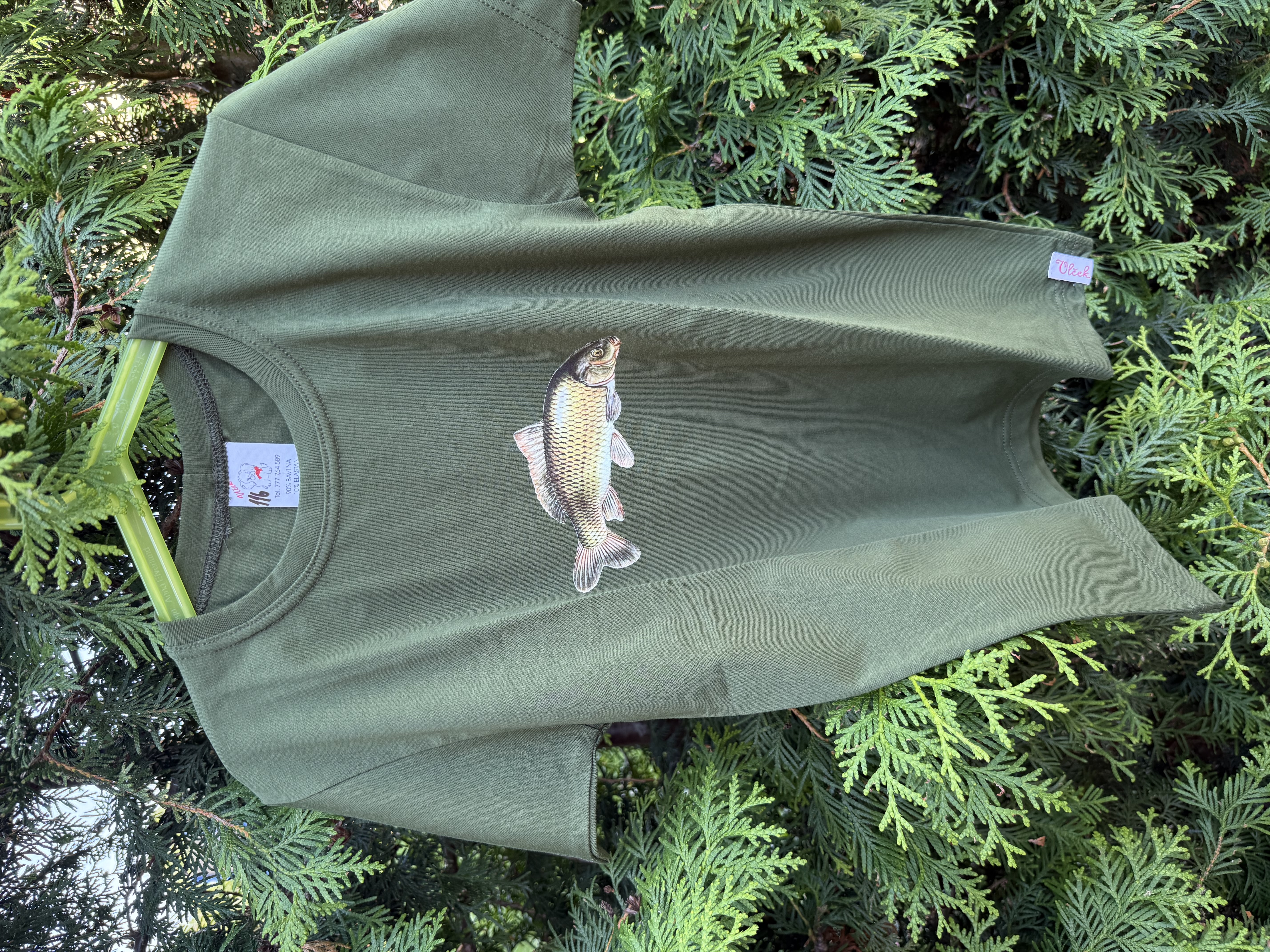 Dětské tričko s krátkým rukávem - potisk štika 