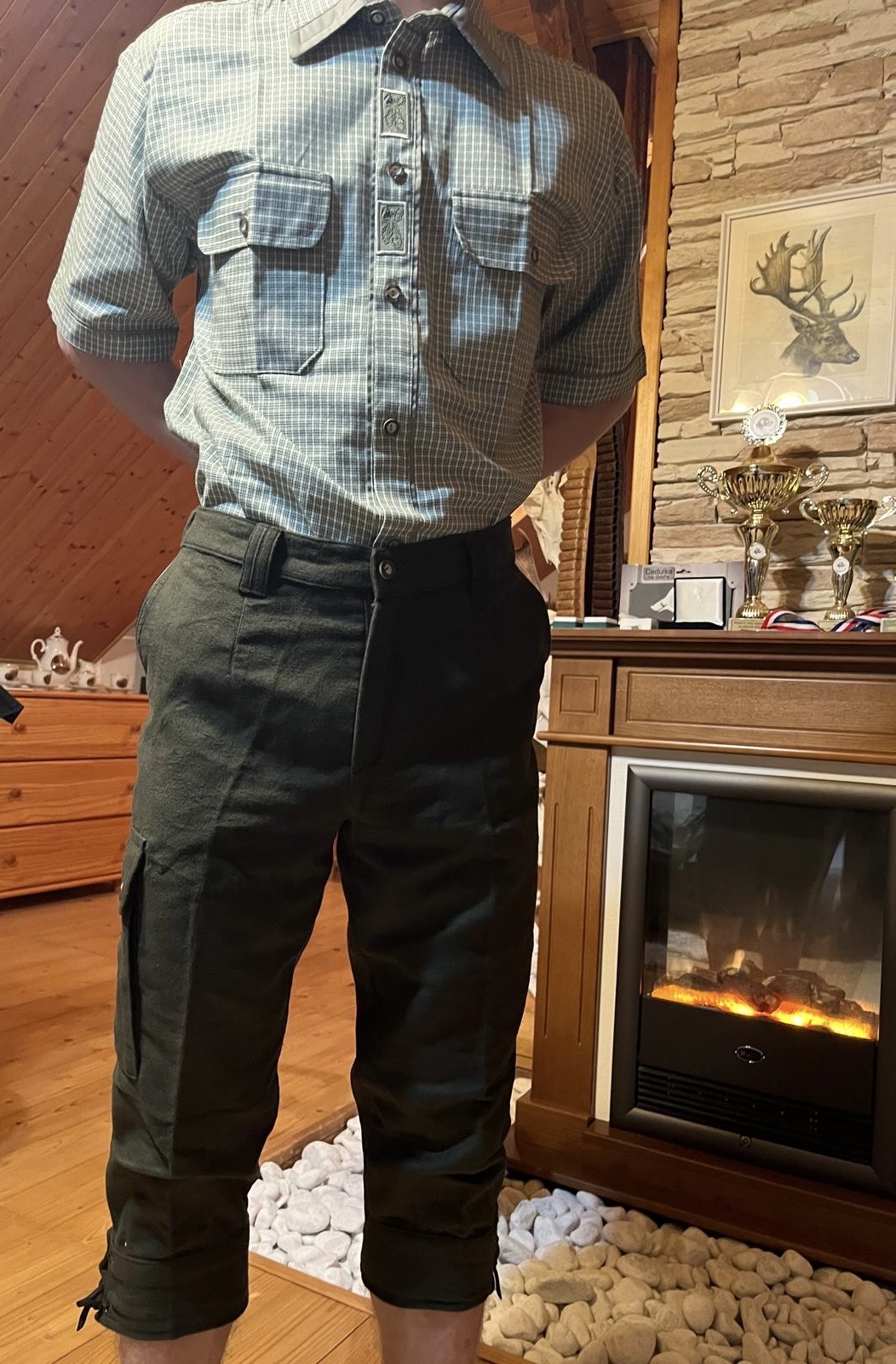 Pánské dyftýnové krátké kalhoty (golfky) Athos