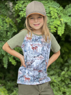 Dětské tričko s krátkým rukávem - divoká zvěř